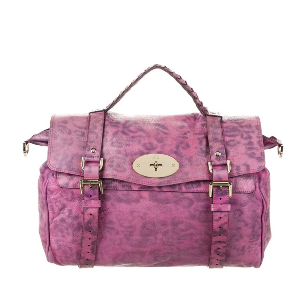 Oversized Mulberry Alexa Pink Leopard Print